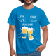 Lustig Schere Stein Paar Bier T-Shirt - Royalblau