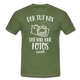 Fotografen Geschenk Der Tut Nix Der Will Nur Fotos machen T-Shirt - Militärgrün