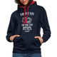 Fotografin Geschenk Die Tut Nix Die Will Nur Fotos machen Kontrast-Hoodie - Navy/Rot