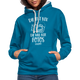 Fotografin Geschenk Die Tut Nix Die Will Nur Fotos machen Kontrast-Hoodie - Pfauenblau/Grau meliert