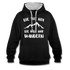 Wandern Bergsteigen Die Tut Nix Die Will Nur Wandern Kontrast-Hoodie - Schwarz/Grau meliert