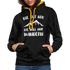 Wandern Bergsteigen Die Tut Nix Die Will Nur Wandern Kontrast-Hoodie - Schwarz/Gold