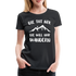 Wandern Bergsteigen Die Tut Nix Die Will Nur Wandern Frauen Premium T-Shirt - Schwarz