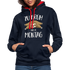 Faultier Zu Früh Und Zu Montag Lustiger Kontrast-Hoodie - Navy/Rot