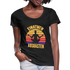 Yoga Geschenk Einatmen Ausrasen Lustiges Frauen T-Shirt mit U-Ausschnitt - Schwarz