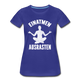 Yoga Geschenk Einatmen Ausrasen Lustiges Frauen Premium Bio T-Shirt - Königsblau