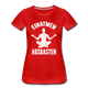 Yoga Geschenk Einatmen Ausrasen Lustiges Frauen Premium Bio T-Shirt - Rot