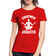 Yoga Geschenk Einatmen Ausrasen Lustiges Frauen Premium Bio T-Shirt - Rot