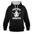 Yoga Geschenk Einatmen Ausrasen Lustiger Kontrast-Hoodie - Schwarz/Grau meliert