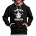 Yoga Geschenk Einatmen Ausrasen Lustiger Kontrast-Hoodie - Schwarz/Grau meliert