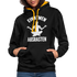 Yoga Geschenk Einatmen Ausrasen Lustiger Kontrast-Hoodie - Schwarz/Gold