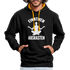 Yoga Geschenk Einatmen Ausrasen Lustiger Kontrast-Hoodie - Schwarz/Gold