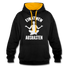 Yoga Geschenk Einatmen Ausrasen Lustiger Kontrast-Hoodie - Schwarz/Gold