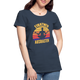 Yoga Geschenk Einatmen Ausrasen Lustiges Frauen Premium Bio T-Shirt - Navy