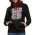 Lustiger Spruch Einbrecher sucht bei mir nach Geld ich Helfe ihm Kontrast-Hoodie - Schwarz/Rot