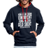 Lustiger Spruch Einbrecher sucht bei mir nach Geld ich Helfe ihm Kontrast-Hoodie - Navy/Rot