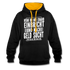 Lustiger Spruch Einbrecher sucht bei mir nach Geld ich Helfe ihm Kontrast-Hoodie - Schwarz/Gold