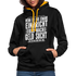 Lustiger Spruch Einbrecher sucht bei mir nach Geld ich Helfe ihm Kontrast-Hoodie - Schwarz/Gold