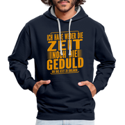 Hab weder die Zeit noch die Geduld dir das zu erklären Lustiger Kontrast-Hoodie - Navy/Grau meliert