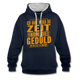 Hab weder die Zeit noch die Geduld dir das zu erklären Lustiger Kontrast-Hoodie - Navy/Grau meliert