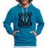 Hab weder die Zeit noch die Geduld dir das zu erklären Lustiger Kontrast-Hoodie - Pfauenblau/Grau meliert