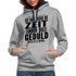 Hab weder die Zeit noch die Geduld dir das zu erklären Lustiger Kontrast-Hoodie - Grau meliert/Navy