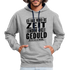 Hab weder die Zeit noch die Geduld dir das zu erklären Lustiger Kontrast-Hoodie - Grau meliert/Navy