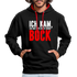 Ich kam sah und hatte direkt keinen Bock Lustiger Kontrast-Hoodie - Schwarz/Rot