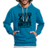 Hab nicht die Zeit und die Buntstifte um dir das zu erklären Kontrast-Hoodie - Pfauenblau/Grau meliert