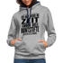 Hab nicht die Zeit und die Buntstifte um dir das zu erklären Kontrast-Hoodie - Grau meliert/Navy