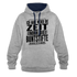 Hab nicht die Zeit und die Buntstifte um dir das zu erklären Kontrast-Hoodie - Grau meliert/Navy