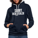 Lustig Sarkastisch Sorry Dein Fehler Geschenkidee Kontrast-Hoodie - Navy/Grau meliert