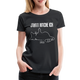 Faule Katze Mittelfinger Jahaa Mache ich - Später Lustiges Frauen Premium T-Shirt - Schwarz