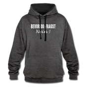 Lustig Sarkastisch Bevor du fragst NEIN Geschenkidee Kontrast-Hoodie - Anthrazit/Schwarz