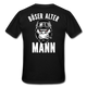 Biker zorniger Gorilla Böser alter Mann Geschenkidee T-Shirt Rückendruck - Schwarz