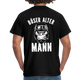 Biker zorniger Gorilla Böser alter Mann Geschenkidee T-Shirt Rückendruck - Schwarz