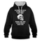 Sarkasmus Ich sag dir was mit der Gesellschaft nicht stimmt Totenkopf Kontrast-Hoodie - Schwarz/Grau meliert