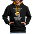 Sarkasmus Ich sag dir was mit der Gesellschaft nicht stimmt Totenkopf Kontrast-Hoodie - Schwarz/Gold