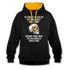 Sarkasmus Ich sag dir was mit der Gesellschaft nicht stimmt Totenkopf Kontrast-Hoodie - Schwarz/Gold