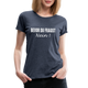 Lustig Sarkastisch Bevor du fragst NEIN Geschenkidee Frauen Premium T-Shirt - Blau meliert