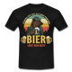 Camping Womo Geschenkidee Camping und Bier T-Shirt - Schwarz