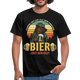 Camping Womo Geschenkidee Camping und Bier T-Shirt - Schwarz