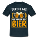 Bierliebhaber Der tut nix der will nur sein Bier Geschenkidee T-Shirt - Navy