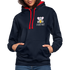 Bierfreunde Saufifant Lustiger Kontrast-Hoodie Geschenkiee - Navy/Rot