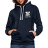 Bierfreunde Saufifant Lustiger Kontrast-Hoodie Geschenkiee - Navy/Grau meliert