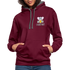 Bierfreunde Saufifant Lustiger Kontrast-Hoodie Geschenkiee - Weinrot/Anthrazit