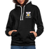 Bierfreunde Saufifant Lustiger Kontrast-Hoodie Geschenkiee - Schwarz/Grau meliert