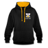 Bierfreunde Saufifant Lustiger Kontrast-Hoodie Geschenkiee - Schwarz/Gold