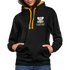 Bierfreunde Saufifant Lustiger Kontrast-Hoodie Geschenkiee - Schwarz/Gold