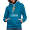 Frauen und Pflanzen Nur noch eine Pflanze Versprochen Kontrast-Hoodie - Pfauenblau/Grau meliert